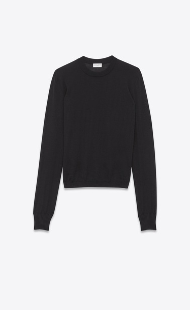 Crewnecksweatshirt aus Kaschmir und Seide